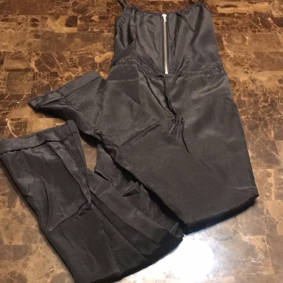 🎉Black Full Length Romper Jump Suit with Silver Detailing! - Picture 7 of 8